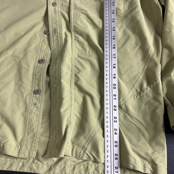Mountain Hardwear Long Sleeve Quick Dry Outdoor Shirt Men's Size Large Green - Picture 5 of 7